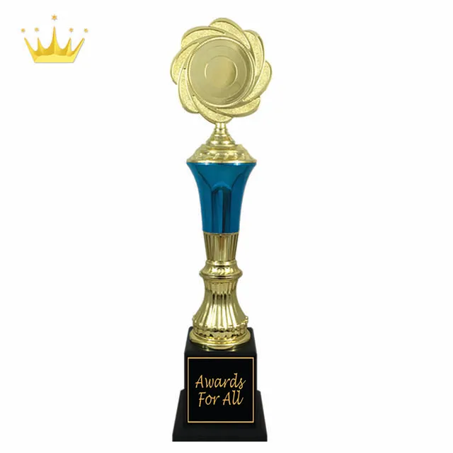Budget Assembly Trophies in Plastic ABS Gold Blue Silver-Varieties Including Coin Hand Fan Cup Award Medal Crafts Styles