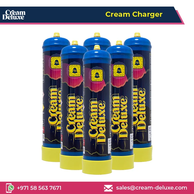 100% Recyclable Stainless Steel Made Cream Deluxe Cream Charger from Trusted Seller