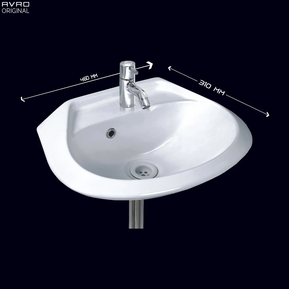 Best Heavy  Wall Hung wash Basin office Use Ceramic Wall Hung Wash Basin Sinks