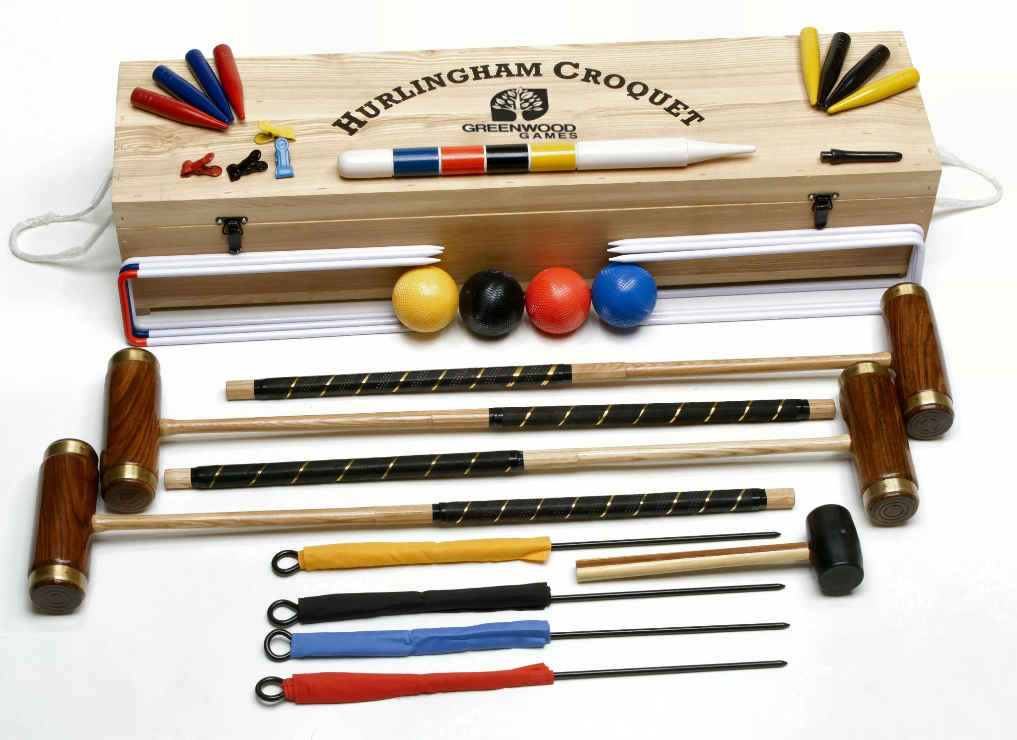 promotional or gift Croquet set  Customized size for all season wooden toy game indoor for kids