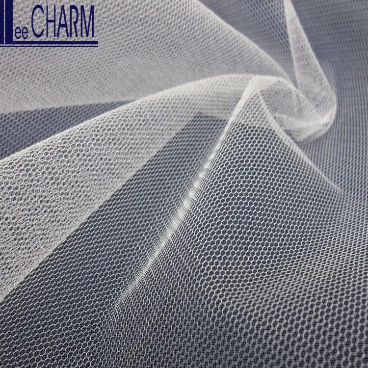 LCY665 100% Nylon 30D Pink Tulle Fabric