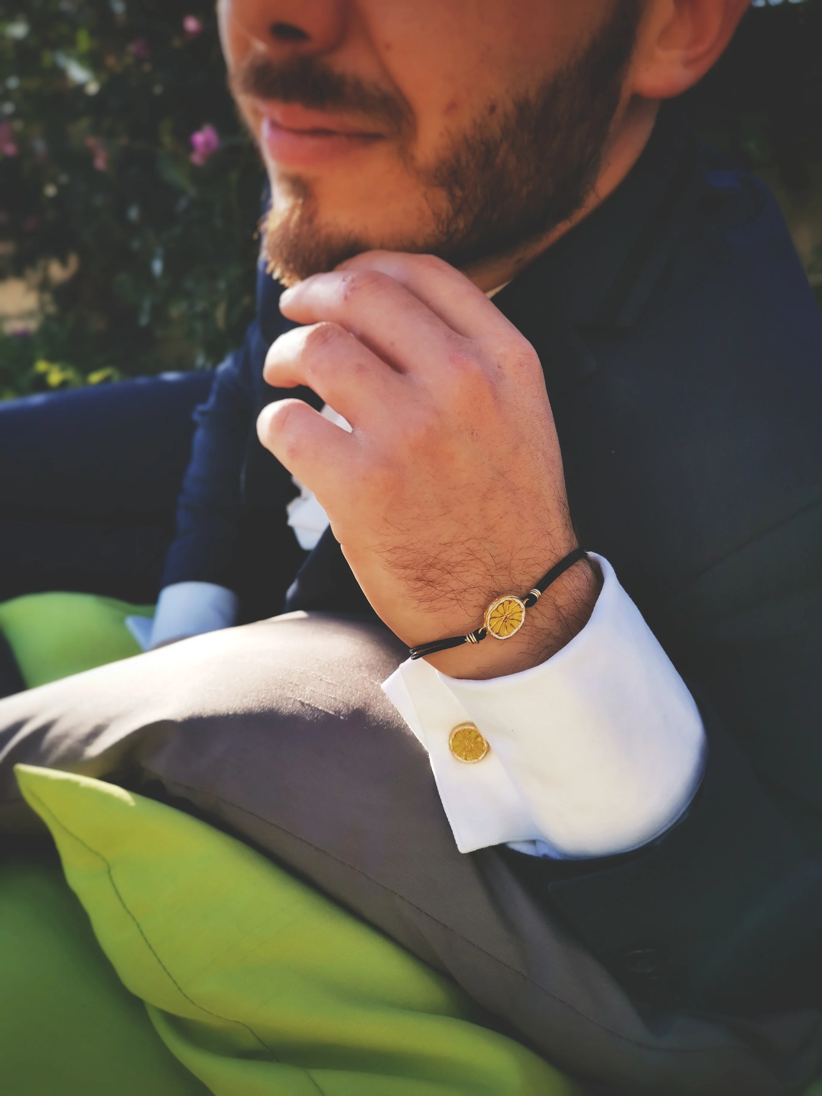 top quality Handcraft fashion Italian Necklace silver 925 Cadmio Nickel Free Jewelry half clove lemon orange