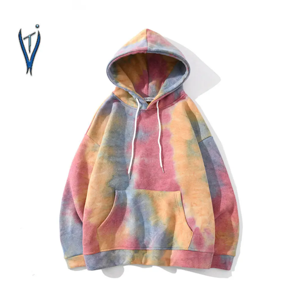 Beautiful design tie Dye Hoodies Hot Sale Popular Breathable Long-sleeved Unisex Pullover