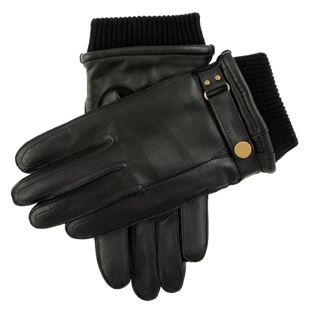 Мужские перчатки из натуральной оленьей кожи на осень/зиму