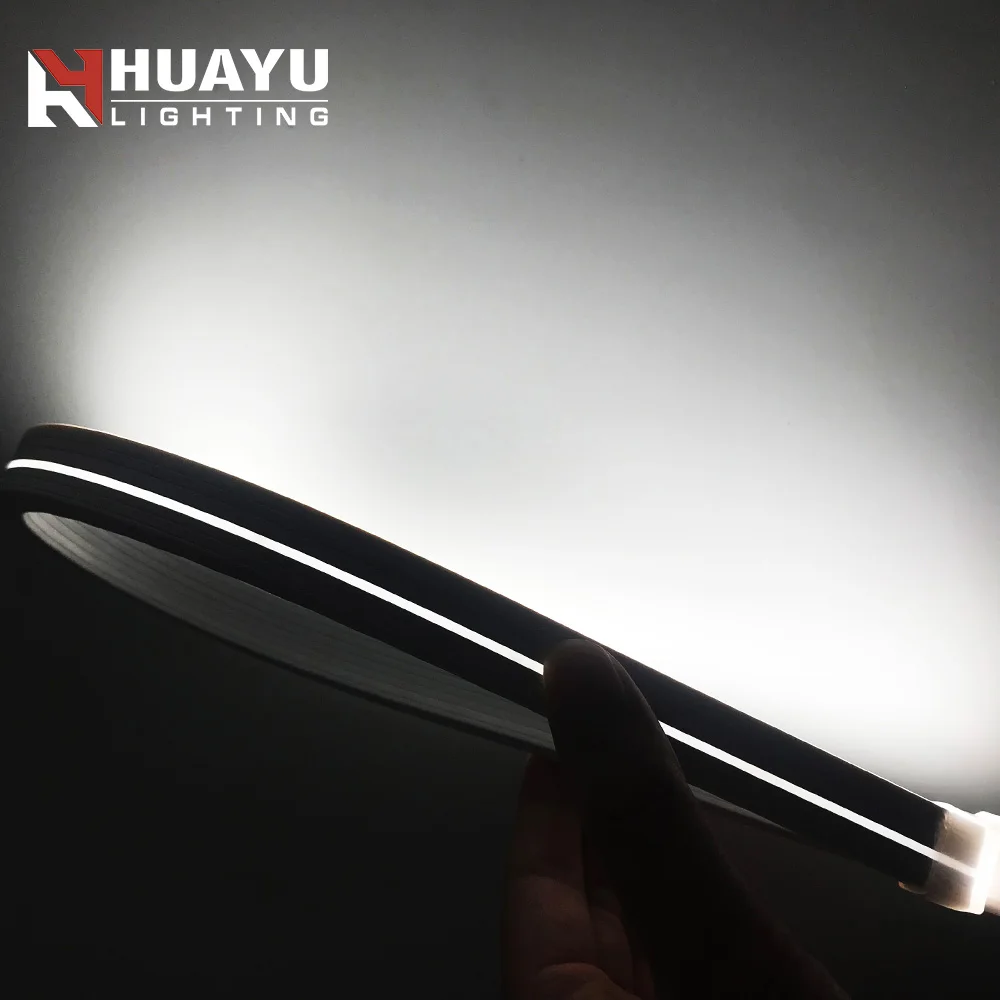 High quality silicone extruded 6*12mm warm white 2700K 3000K led flat light 12v 24v led neon flex tube light for hotel design