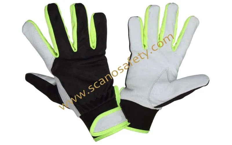  2021 Best Quality Industrial Leather Safety Gloves with Goatskin Sheepskin Palm