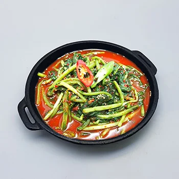 Young radish kimchi Yeolmukimchi with Korean ingredients
