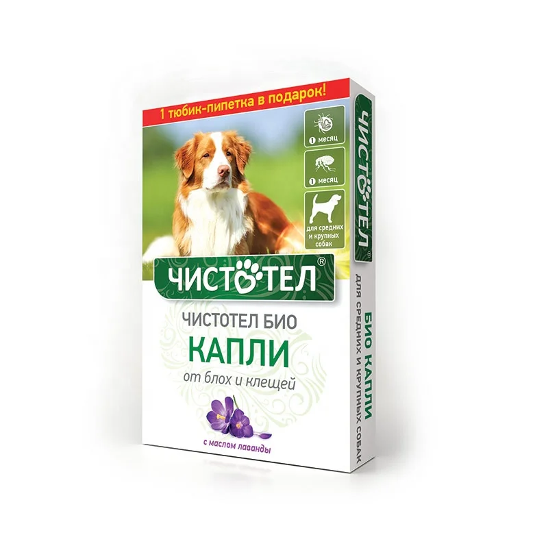 
CHISTOTEL BIO w Lavender Flea and Tick Spot-on for medium and big dogs flea and tick treatment for dogs 