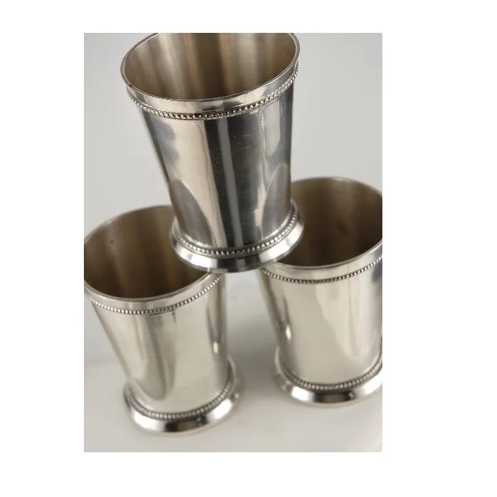 Top Quality Julep Copper Plated Cups Stainless Steel Set Julep Cups for Cocktail Drinks from Indian Wholesaler