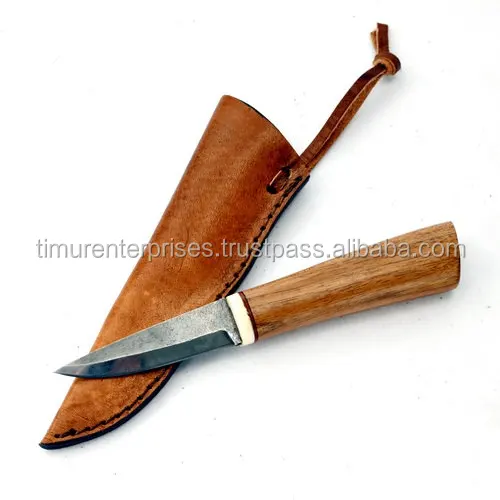 
HAND FORGED HIGH CARBON STEEL FIXED BLADE HIDDEN TANG Germanic and Viking knifes from the early Middle Ages 