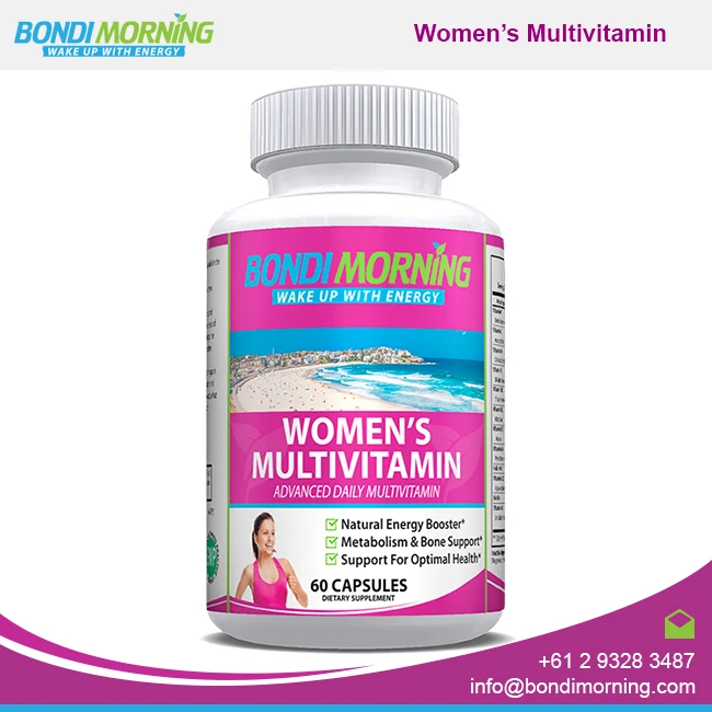 100% Stronger and More Energized Multivitamin Capsules for Women with Essential Vitamins