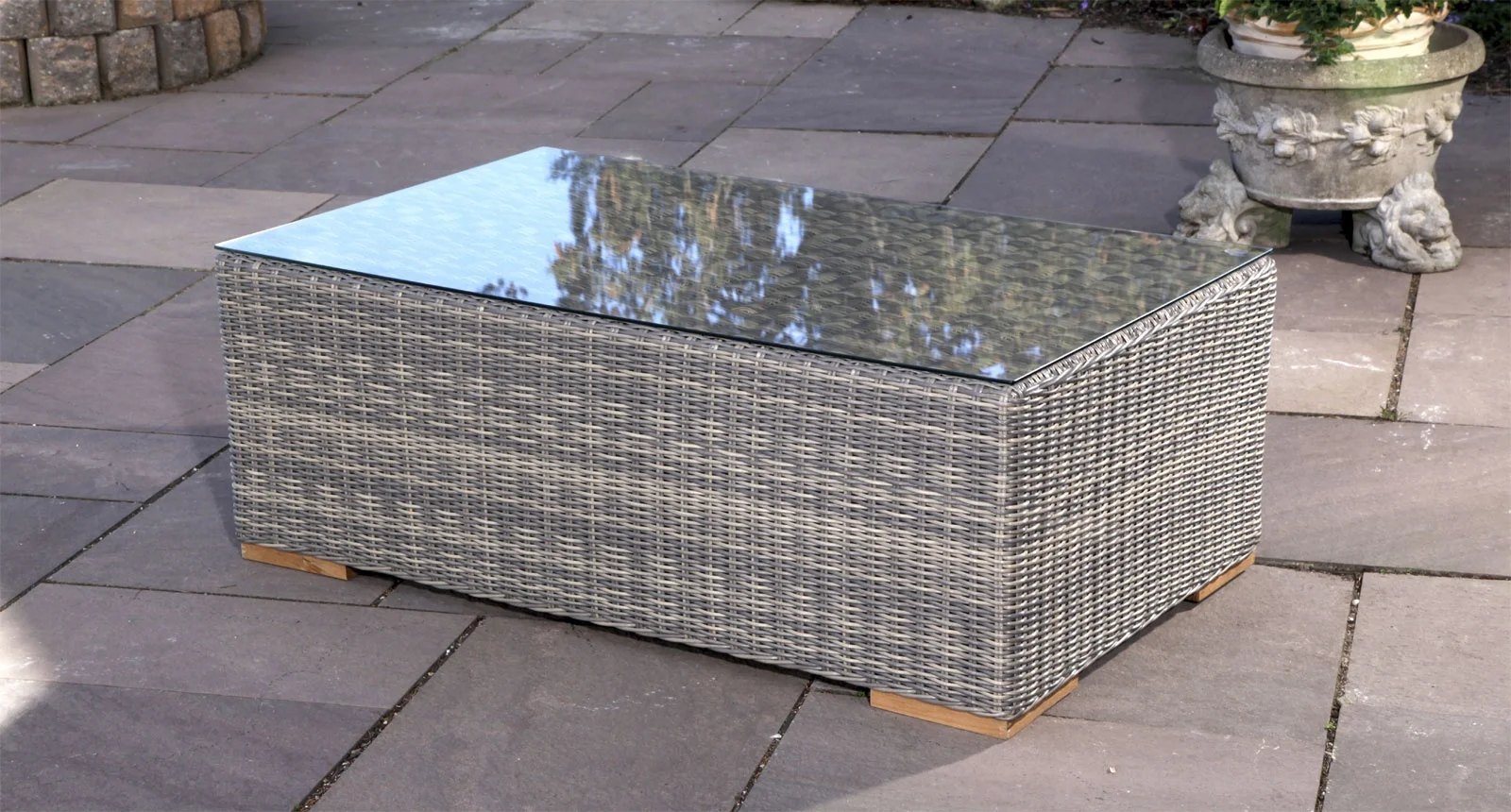 Patio Wicker Outdoor Garden  Rattan Living Room Corner Sofa Set Furniture