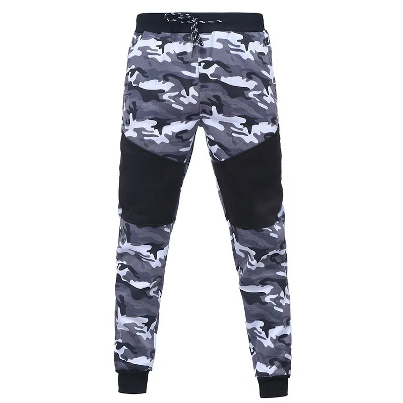 2021 Camouflage Printed Casual camo Solid Patchwork tracksuit Men 2Pcs Warm Sportswear Hoodies Pants Suit set for men