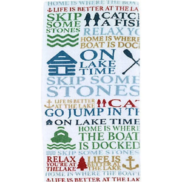 Hand Printed Flour Sack Dish Cloth 100% Cotton Fabric Washable Reusable Multipurpose Kitchen Towel Dish Towel Face Towels