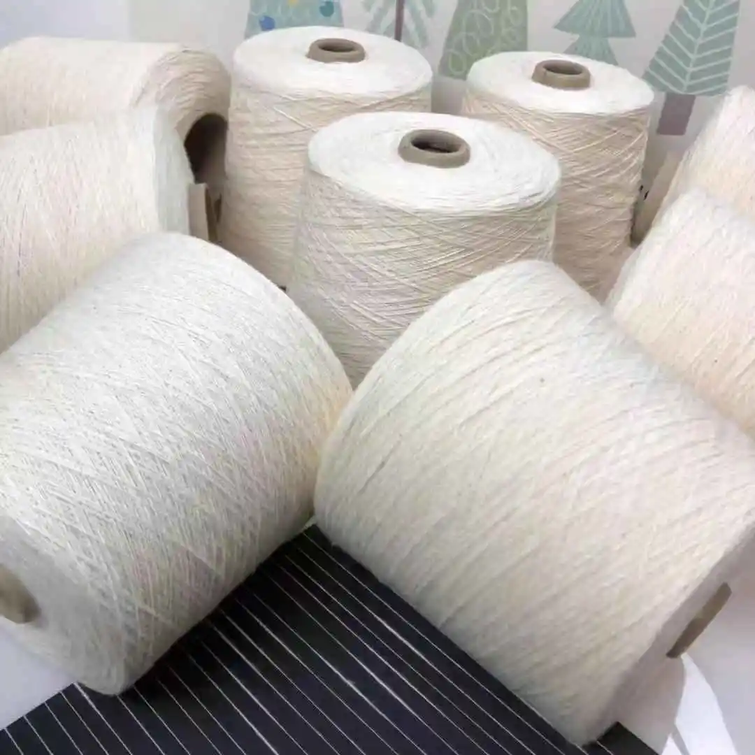 Pure cotton slub yarn