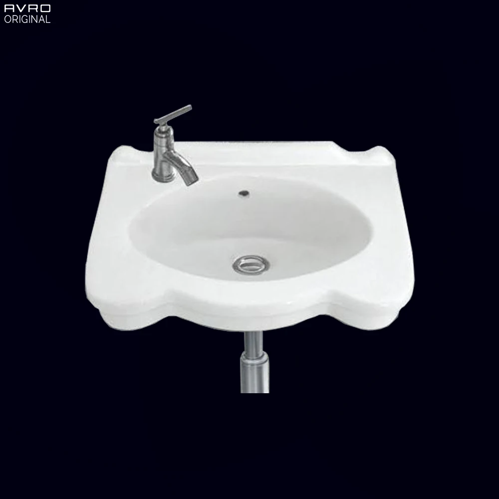 Modern Ceramic Marble Washing Basins Sanitary Items Wall Hung Indoor/Outdoor Wash Basin Sink Factory Price Wholesale Bathroom