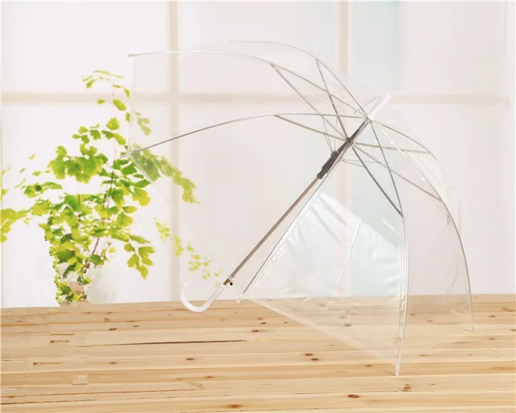 Модный прозрачный зонт с логотипом на заказ