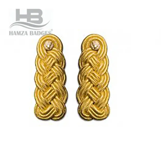 Pair of Braided Silver Cord Epaulettes, Uniform Accessories Security Officers Epaulettes cord