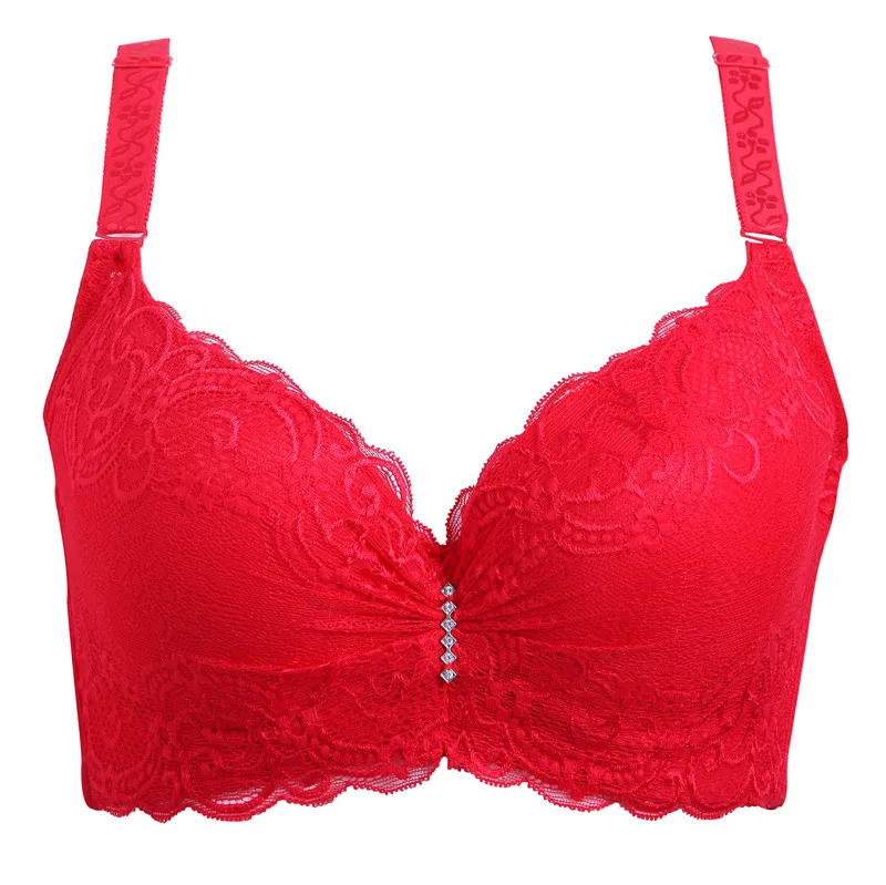 wholesale women big breast big cup bras fashion lace plus size bras CDE cup brassier longline underwire bra plus size underwear