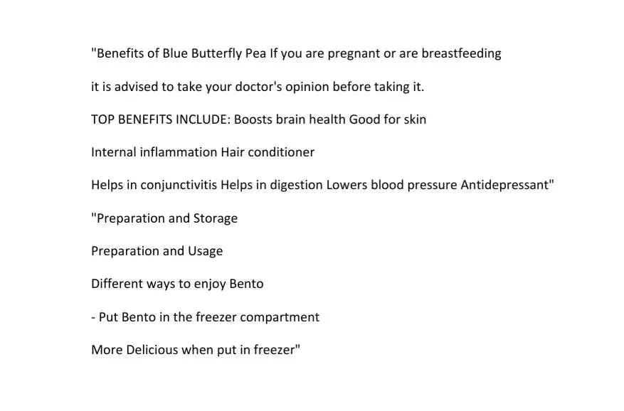 Butterfly Pea Tea Dried Flower Herbal Healthy Premium Quality