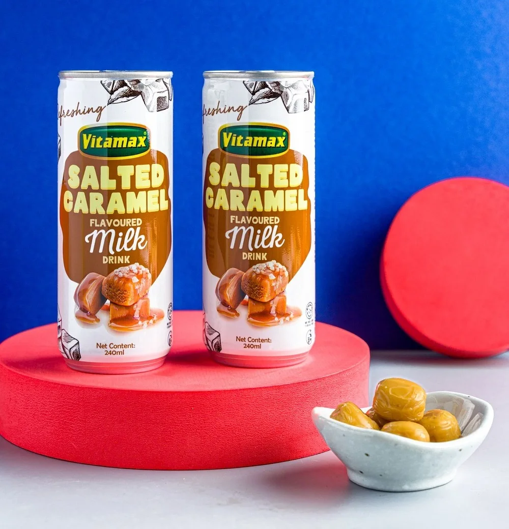 Оригинальный производитель смешанное ароматизированное молоко детский десертный напиток насыпью витамин соленая карамель 240 мл x 24c