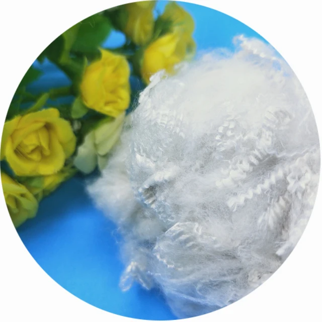 100% A Grade SEMI DULL Raw White Polyester staple fiber 1.2D 1.4D X 38MM  For Yarn Spinning, for nonwoven fabric, to fill pillow
