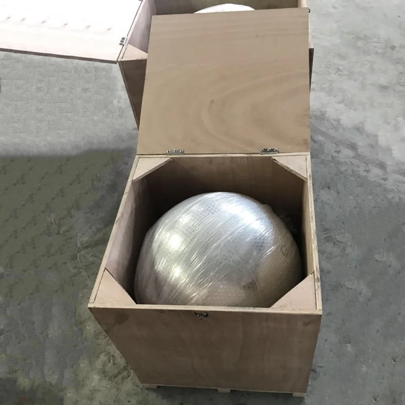 low price high quality 304 stainless steel hollow spheres for garden decoration