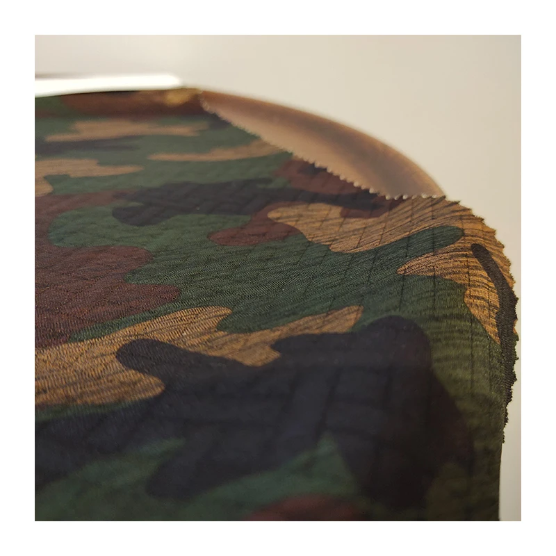  Камуфляжная поли набивная ткань 15% катионный полиэстер