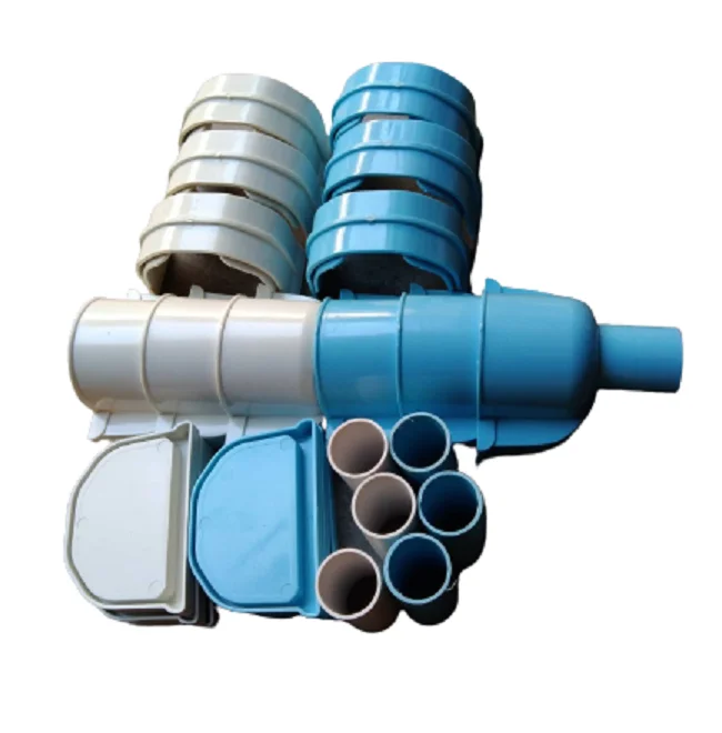 Строительные материалы для домов на крыше водосточных желобов, пластиковый водосточный желоб синего цвета для домов от поставщика в Таиланде