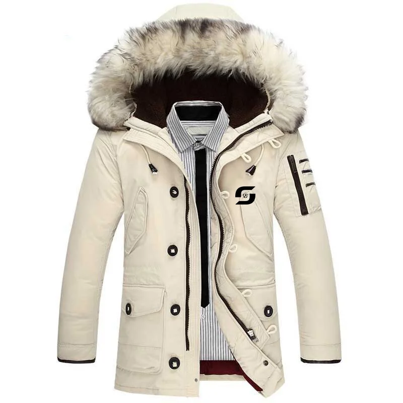 Men 90%Duck Down Warm Winter Jackets Men -30 Degree Snow Outwear Men Hooded Fur Collar Windproof Outerwear Down Coat Down Jacket