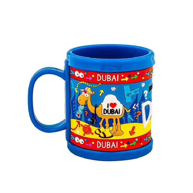 3D PVC Custom Cheap Promotional Embossed Rubber Coffee Mug for Promotion