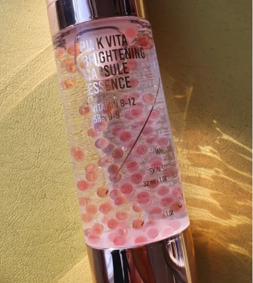 Korea Private label OEM wholesales Colorful micro capsule pearl caviar face serum anti wrinkle Whitening Anti-aging effect