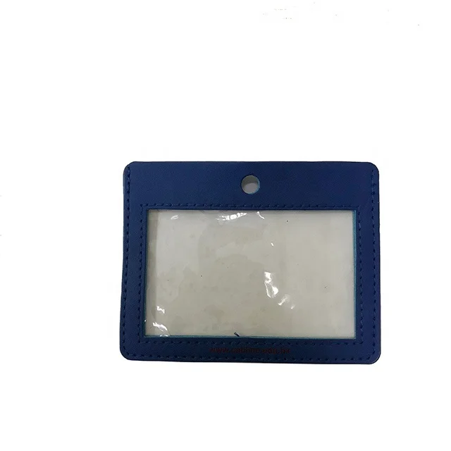 PU Material Customized Design Clear PVC ID Name Card Holder