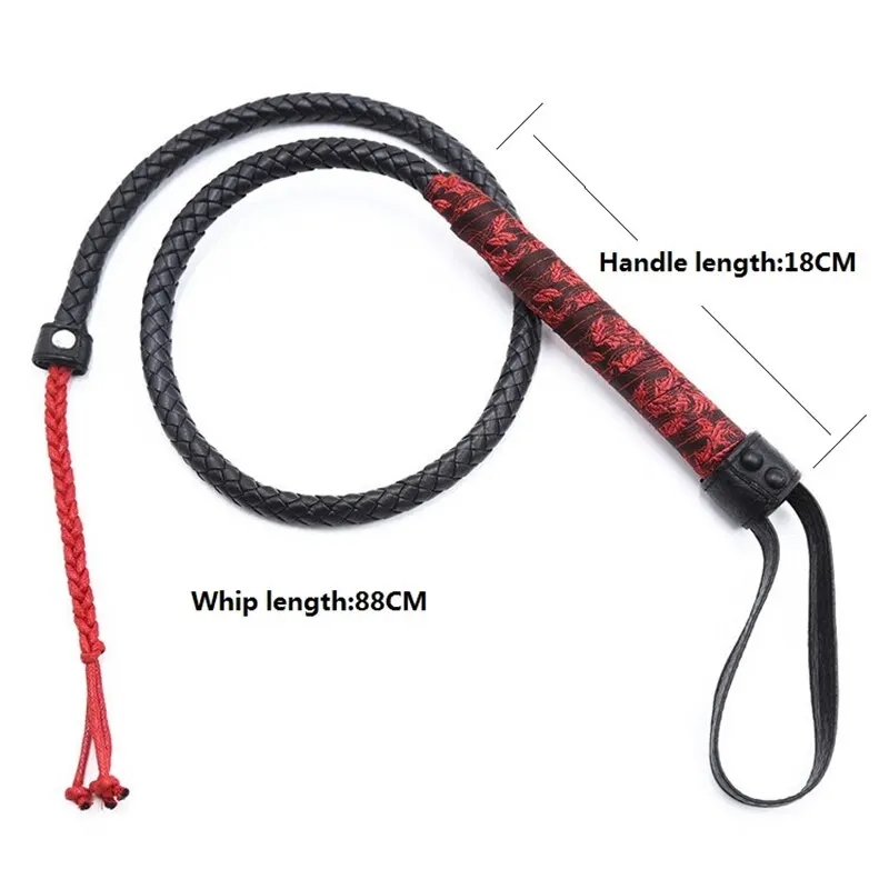 Hand Made Leather Horse Whip 3.5 Foot 8 Plait Leather Whip