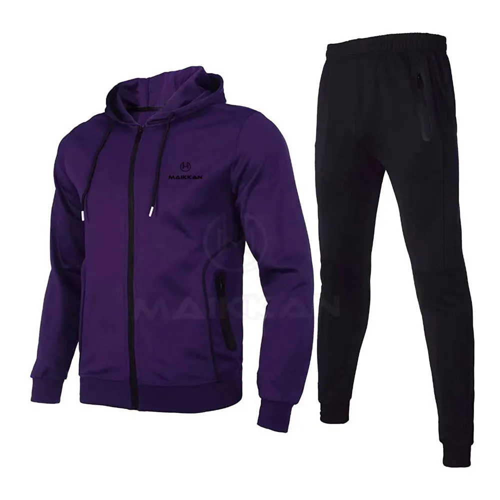 Men Zipper Tracksuit Custom Casual Wear Men Tracksuit