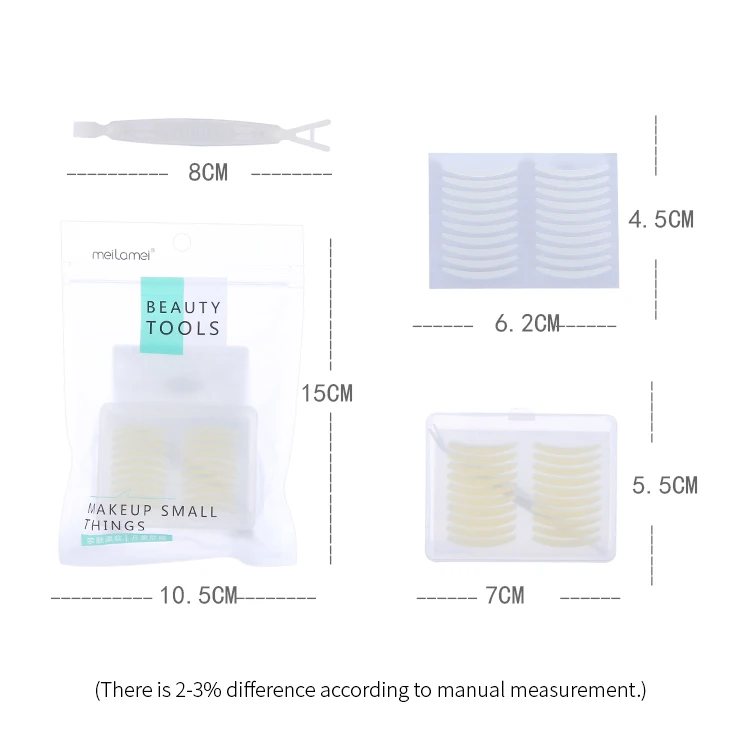 Meilamei с защитой от пота леди глаз инструмент красоты мгновенно глаз крышки Лифт полоски Pe 100 пар двойного века ленты наклейки для женщин Mlm-j508
