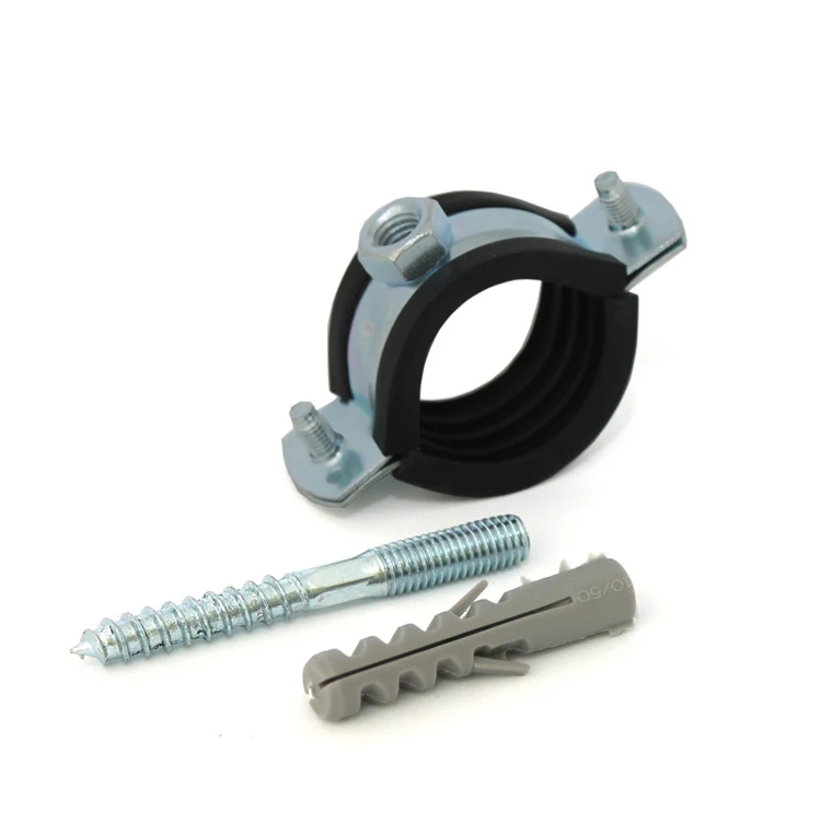 Прочные резиновые стальные зажимы для труб 32-37 (1 дюйм), зажим для санитарной трубы