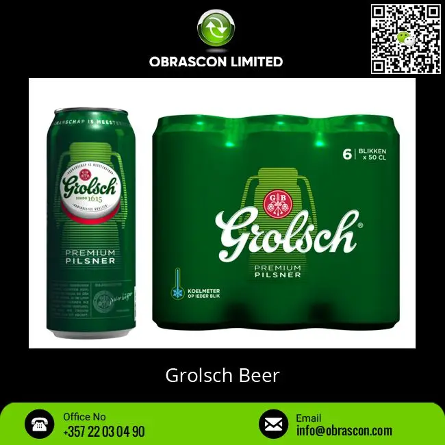Профессиональный дилер Высококачественное Пиво Lager Grolsch для покупки по всему миру