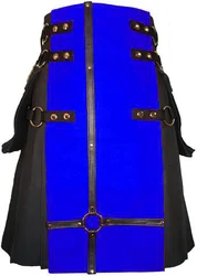High Quality Blue Modern Kilt for Men in Wholesale Price