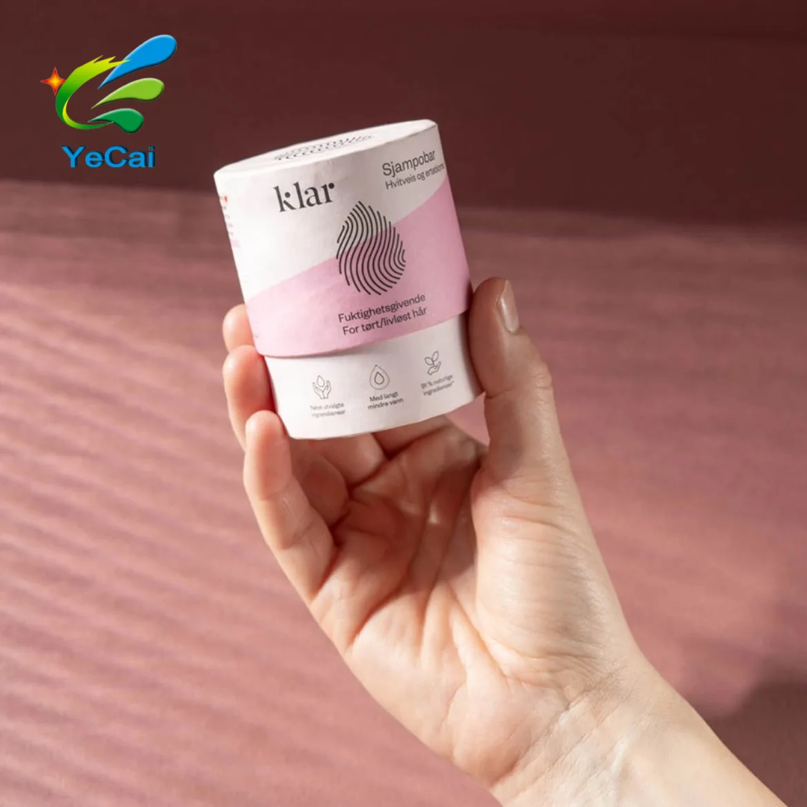 solid shampoo bar tube box round soap paper box bath bomb packaging