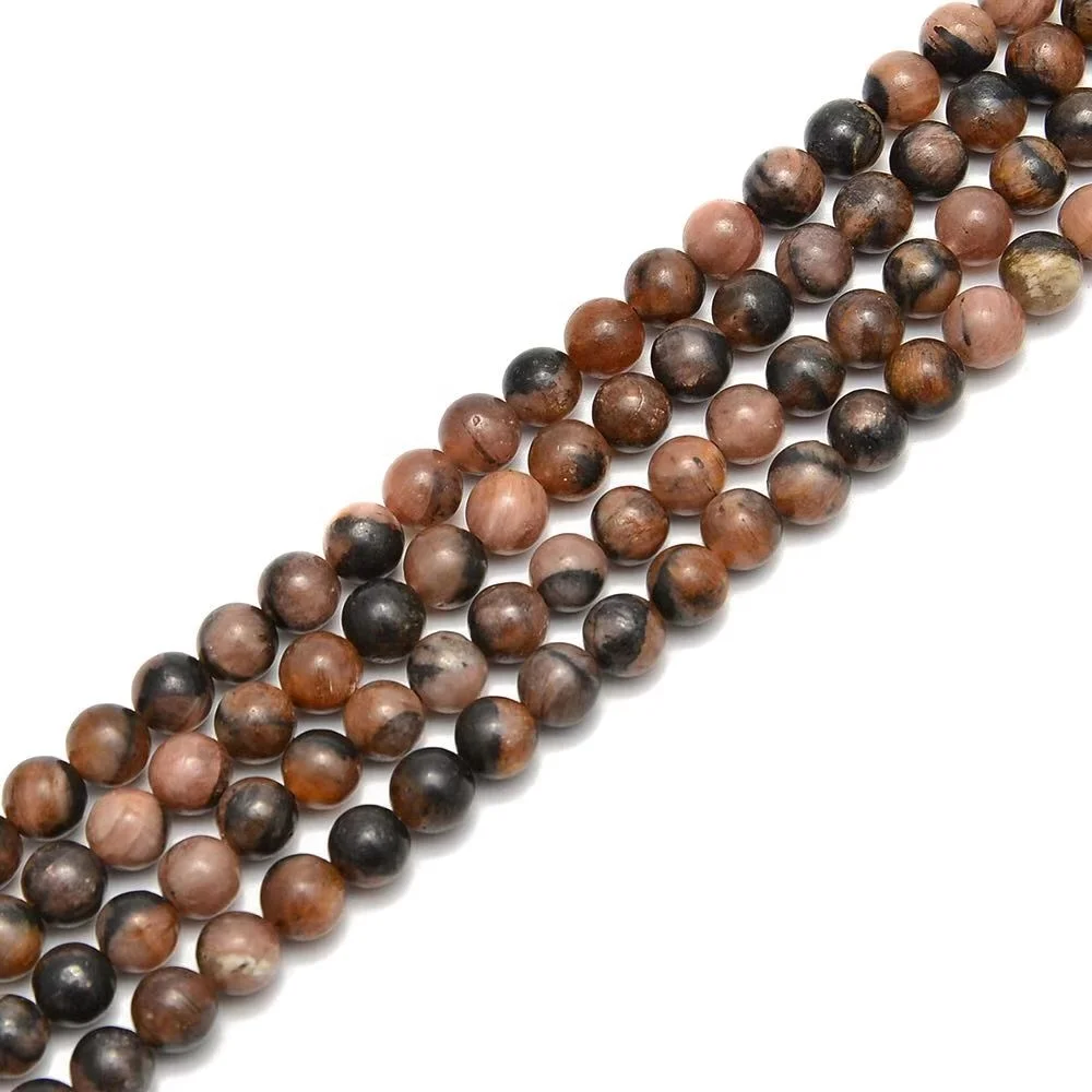 Andalusite Nice 4-12mm Andalusite Smooth Round Gemstone Loose Beads for Jewelry Making