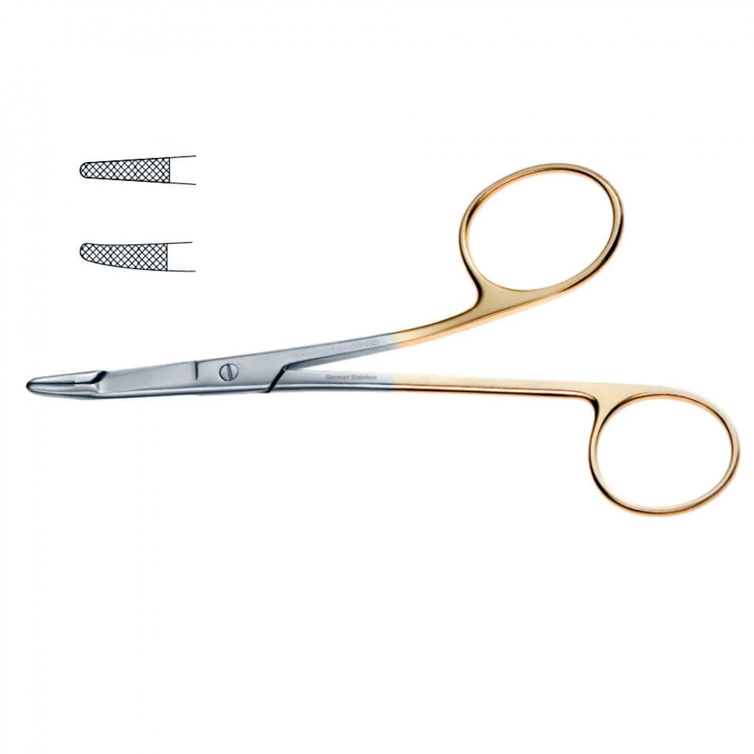 GILLIES NEEDLE HOLDER TC 16 CM Gold Suture Cutting Needle Forceps The Basis of Surgical Instruments