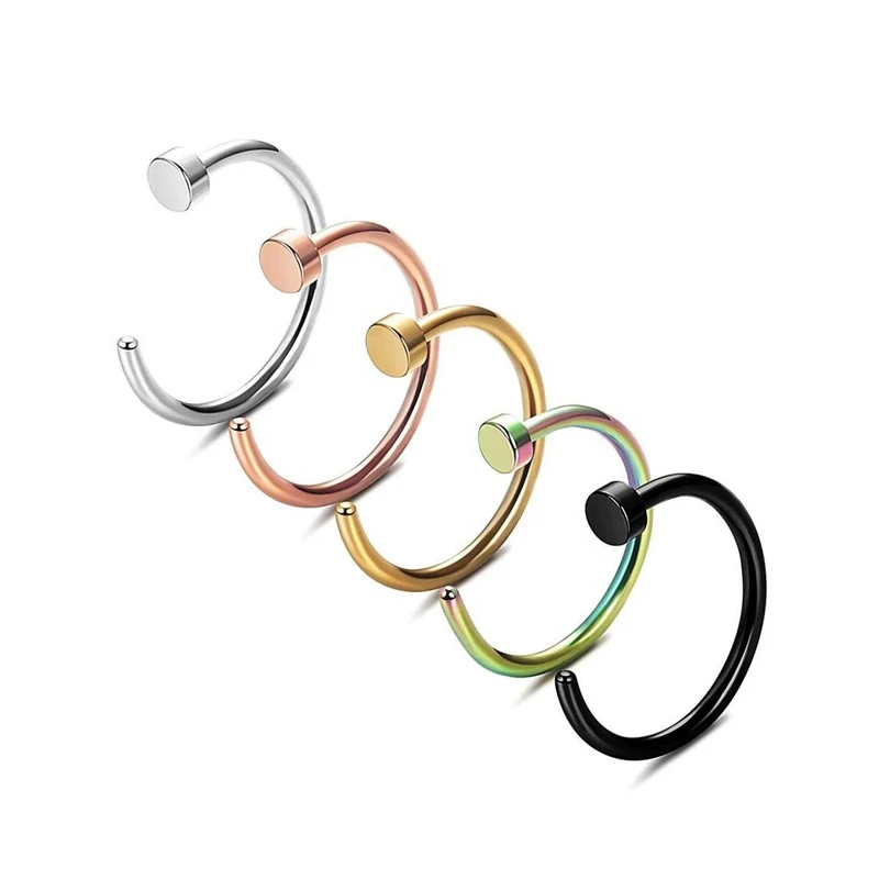 Classic 316L Stainless Steel Western Septum Piercing Jewelry Nose Rings for Women