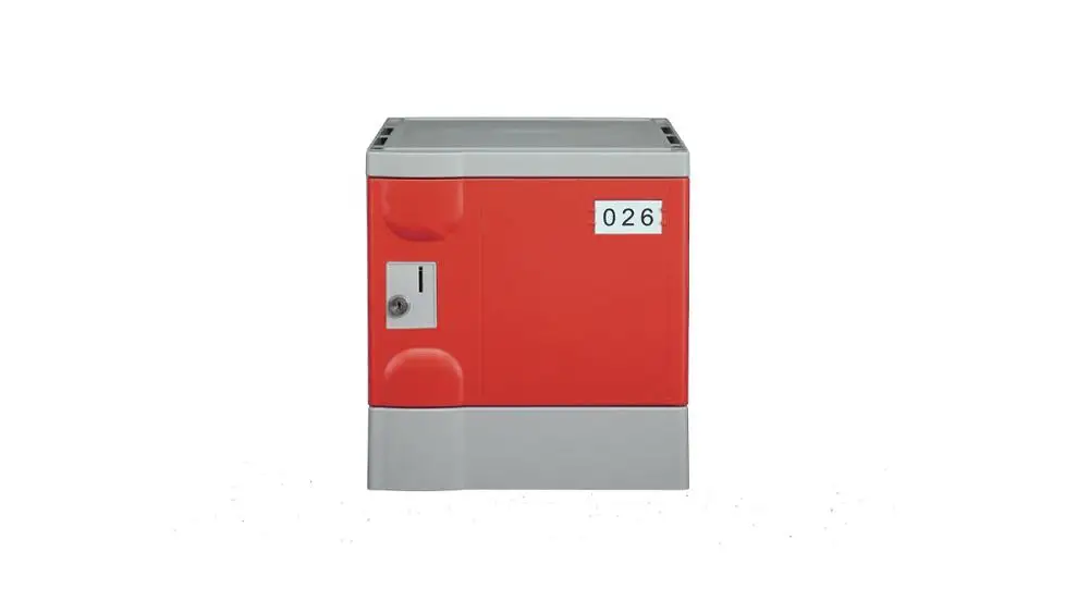 Safe Waterproof Red Coinlock ABS Locker for office and school