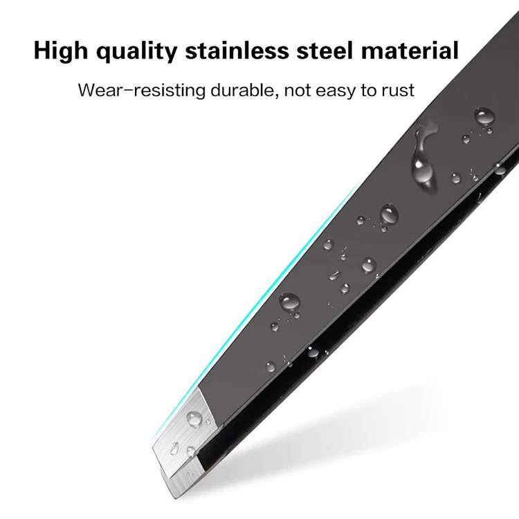 Пинцет для бровей RMI фирменная этикетка зажим удаления волос Радужный цвет личная гигиена набор пинцетов наращивания ресниц из нержавеющей стали