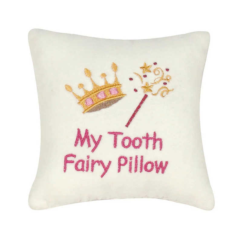 High Quality Customized Kids Plush Tooth Fairy Pillow With Keepsake Pouch For Kids To Collect Their Teeth Children Presents