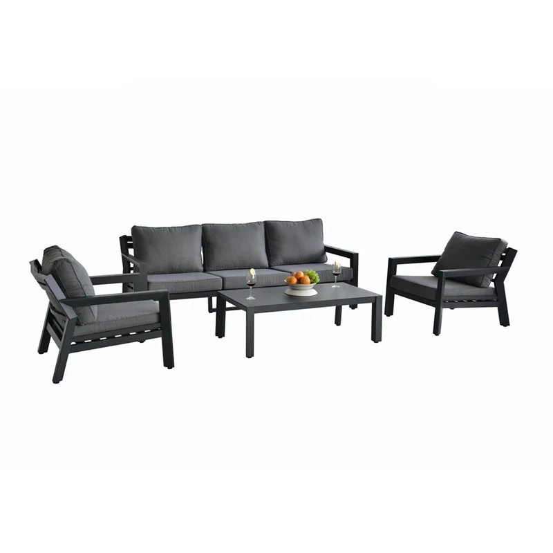 Hot Sale Professional OEM Factory Waterproof UV-Protection Outdoor Furniture Alum Patio Sofa Set