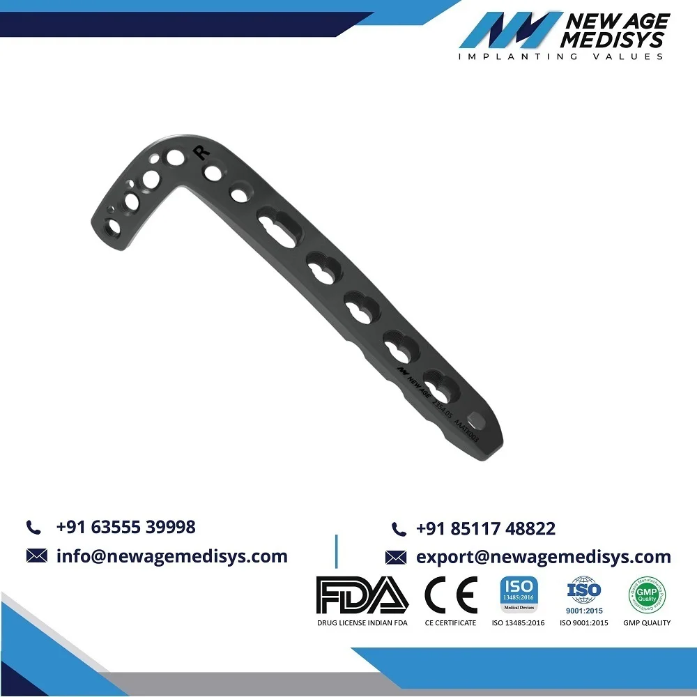 
Orthopedic Mentor Implants Replacement Bone locking plate Titanium Anterolateral Distal Tibia Plate 3.5mm Titanium CE ISO Marked 