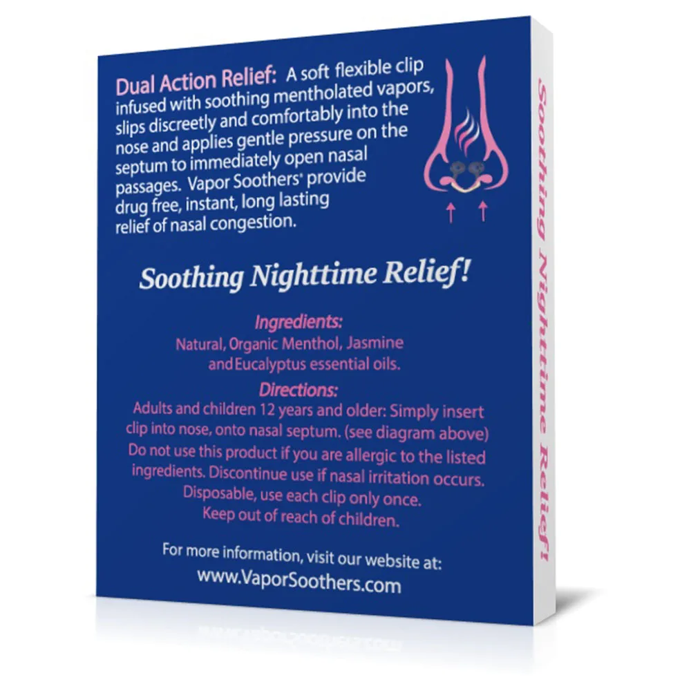 Частная марка Vapor soother США ночной запах жасмина 14ct носовой расширитель Премиум качество назальный ингалятор