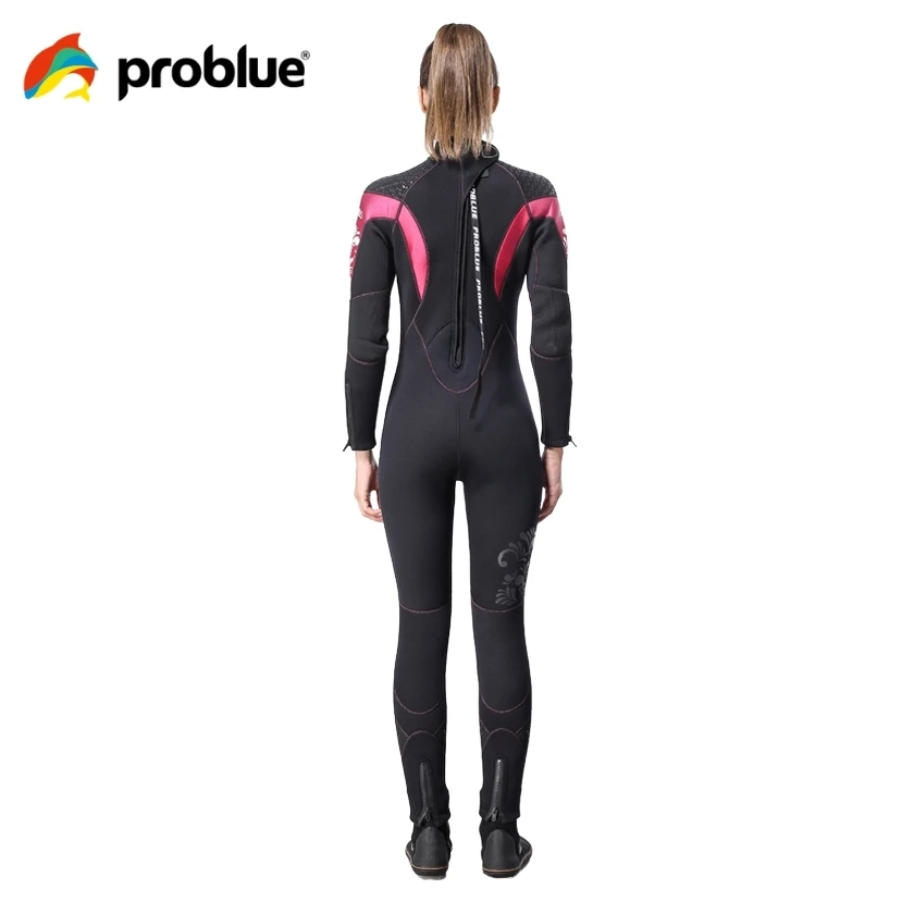 Problue RW-960 Three-dimensional Sewing Neoprene Fabric Wetsuit 3mm Female scuba Suit
